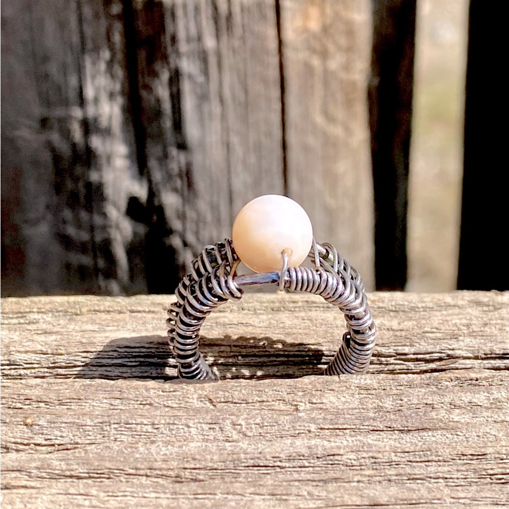 Pink Opal Ring - image 1